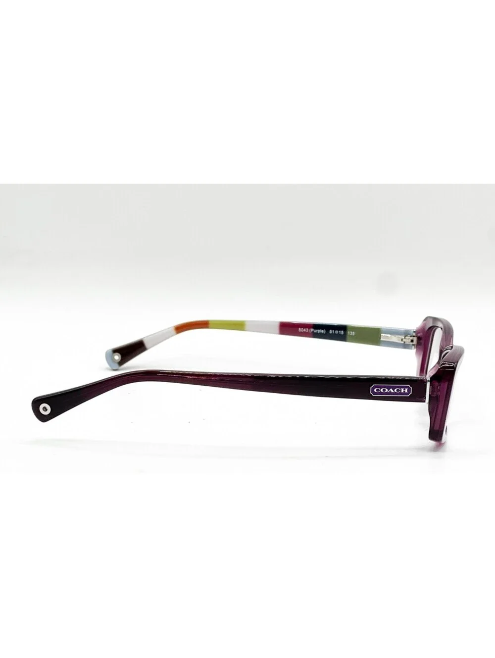 Coach HC 6011 5043 Purple Rectangle Authentic Eyeglass Frames 51-15-135